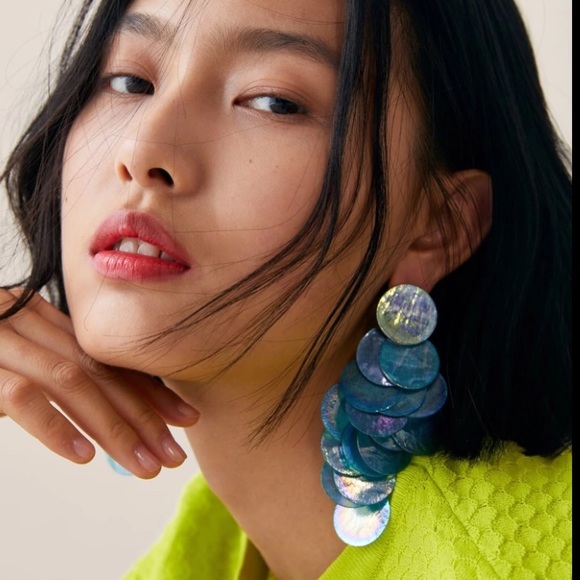 Jewelry - Large Paillette Mermaid Fish Scale Earrings